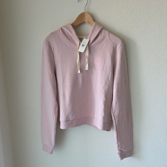 Hurley Tops - Hurley Light Pink Lost Horizon Graphic Hoodie Sz L NWT Soft Cotton Blend Comfy